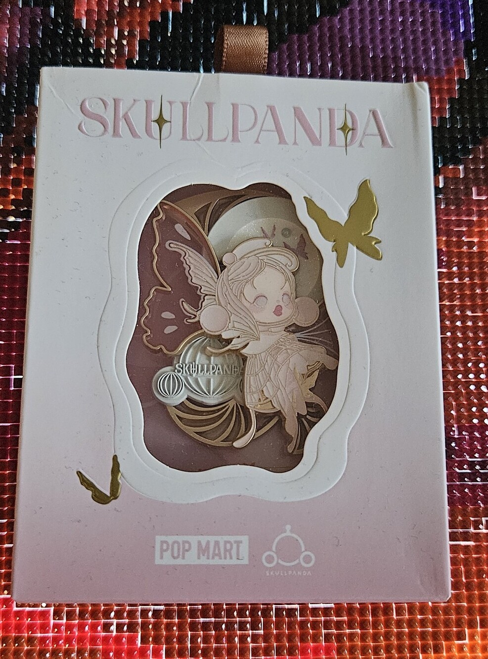 SKULLPANDA Pink Fairy Brooch by Pop Mart